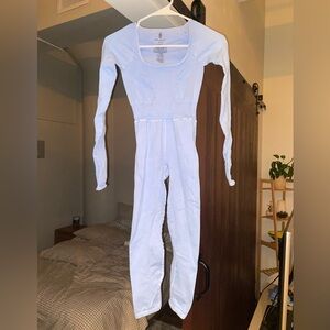 Free People Movement - Good Karma Long Sleeve Onesie in Light Blue